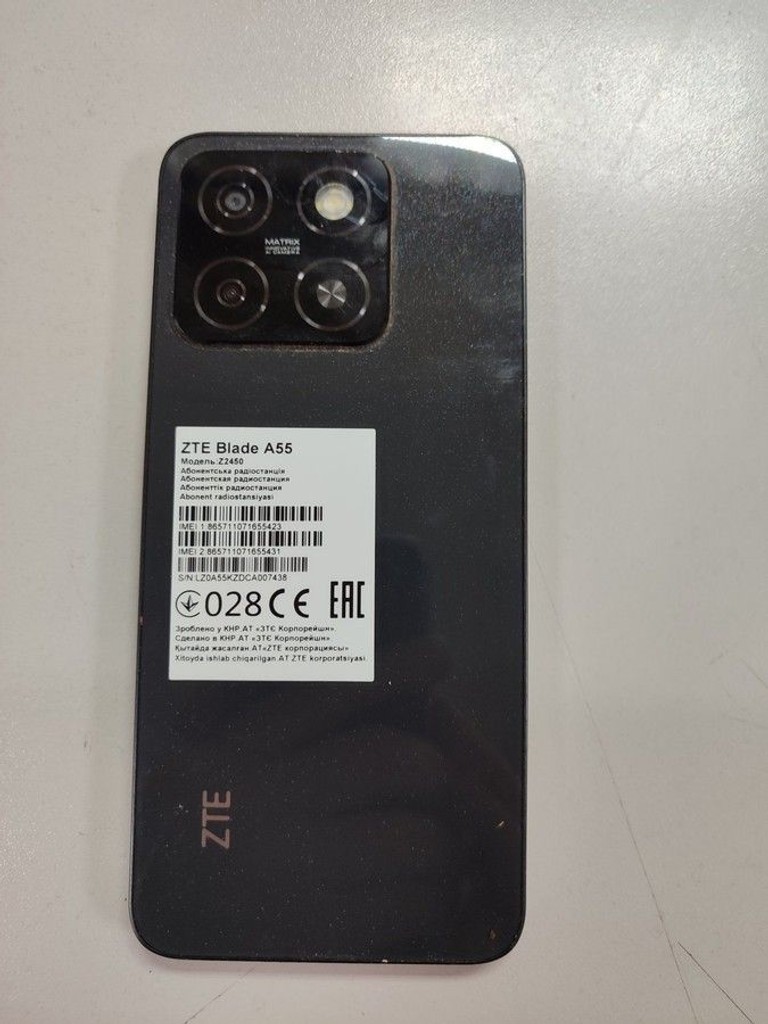 Оголошення Zte Blade A55 4/128GB Blue Б/У