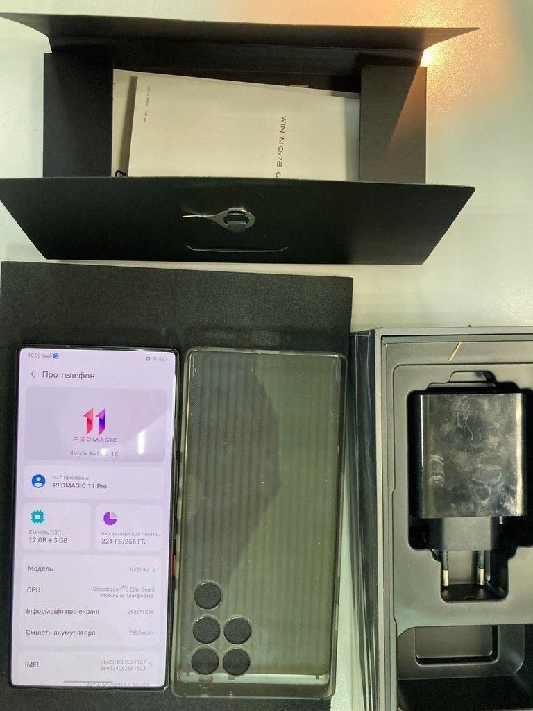 Оголошення Zte REDMAGIC 11 Pro 12/256GB Cryo Б/У