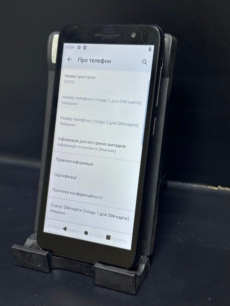 Оголошення Alcatel 1 5033D 1/8GB Volcano Black (5033D-2HALUAA) Б/У