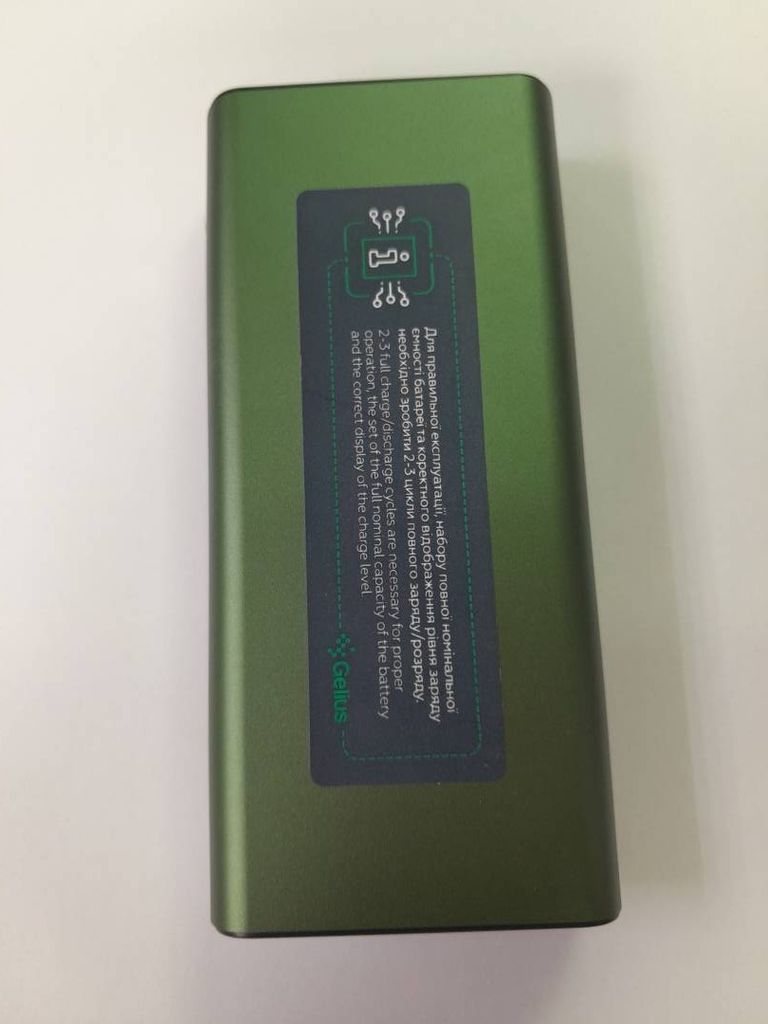 Оголошення Gelius gp-pb300i 20000mah qc+pd 22.5w Б/У
