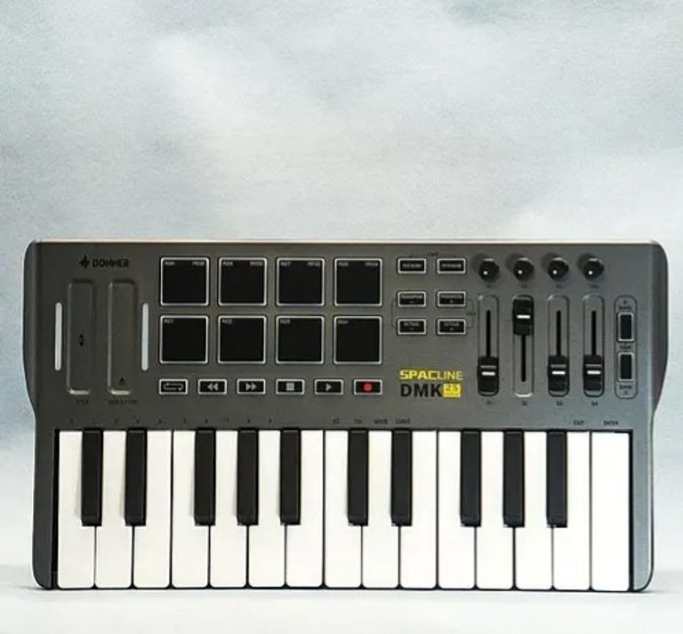 Купити MIDI-клавіатура Donner, портативний MIDI-контролер DMK25 з 25 чутливими клавішами. Новий! Б/У