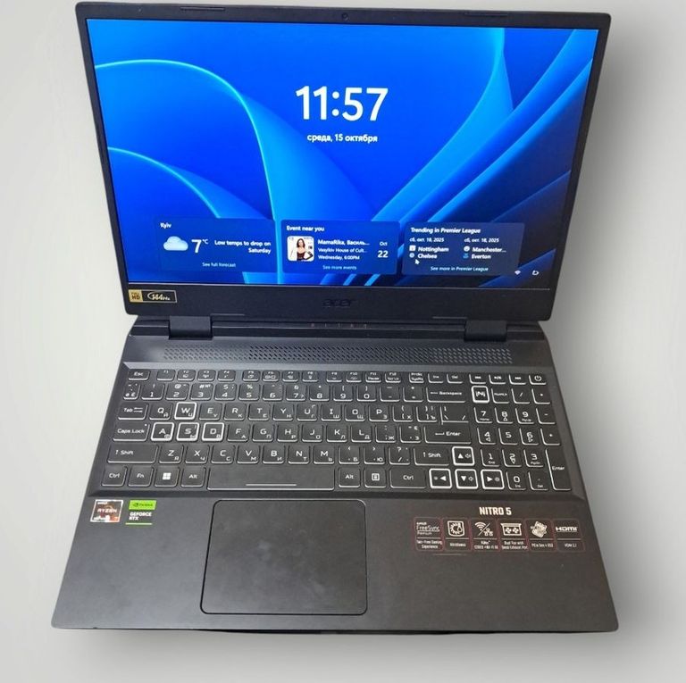 Купить Acer 15/ryzen 7 7735hs ddr5/16gb ddr5/ssd 480 gb/geforce rtx2050 4gb Б/У