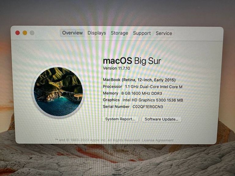 Apple macbook a1534 12" core m 1,1ghz/ram8gb/ssd256gb/intel hd graphics 5300 Код:01-200788348. Изображение 9