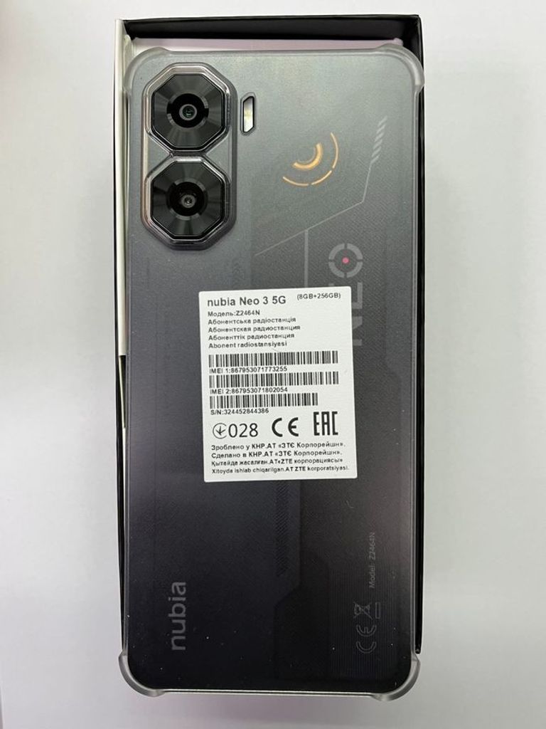 Zte Nubia Neo 3 5G 8/256GB Shadow Black Код:01-200876421. Зображення 5