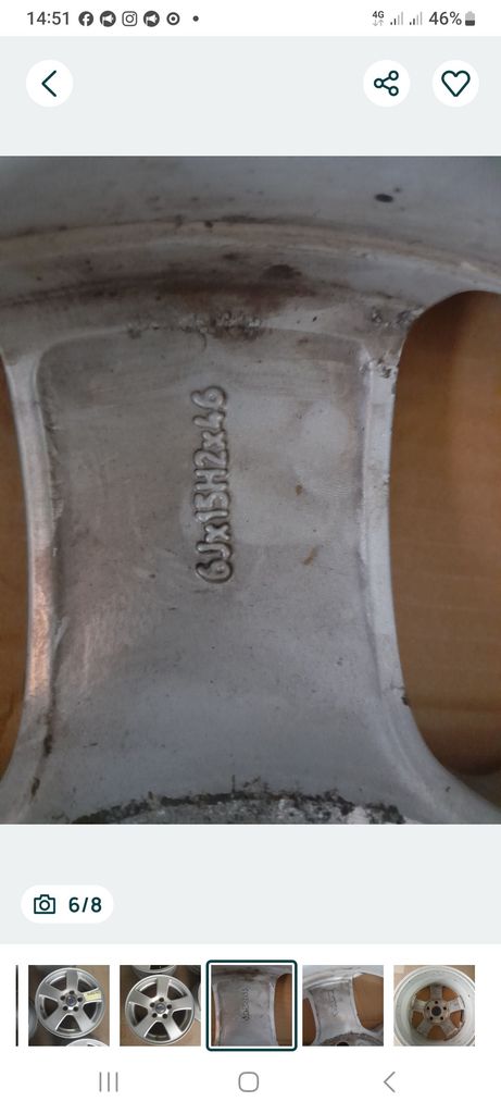 Volvo 6J×15H2×46 Код:null. Зображення 4