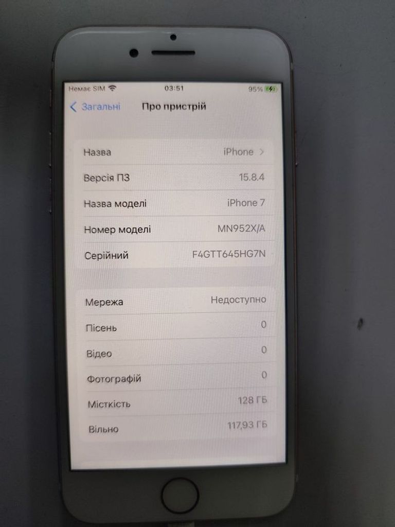 Оголошення Apple iphone 7 128gb Б/У