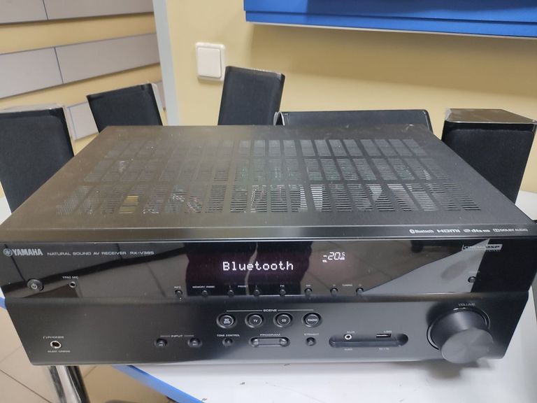 Yamaha av-ресівер yamaha rx-v385+сабуфер ns-sw050+4 колонки ns-b40+ns-c40 Код:01-200905108. Зображення 9