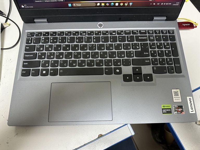 Объявление Lenovo 15/ryzen 5 7235hs ddr5/16gb ddr5/hdd *відсутній/ssd 512 gb/geforce rtx3050 6gb Б/У
