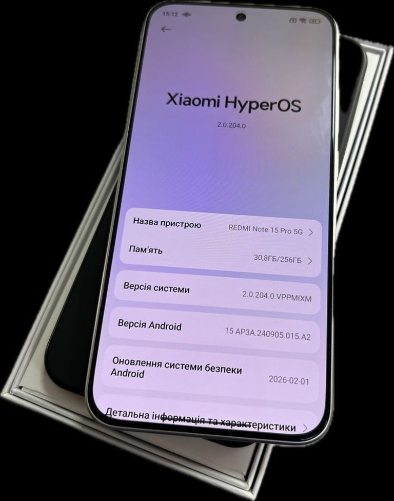 Объявление Xiaomi Redmi Note 15 Pro 5G 8/256GB Glacier Blue Б/У