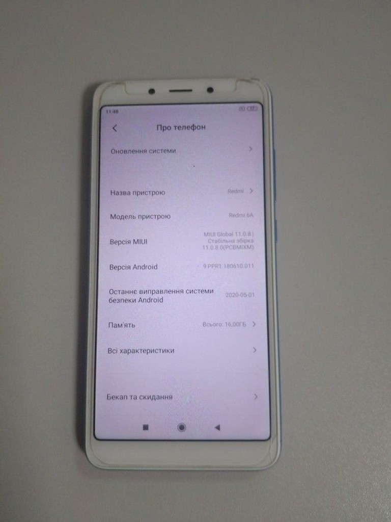 Оголошення Xiaomi Redmi 6A 2/16GB Black Б/У