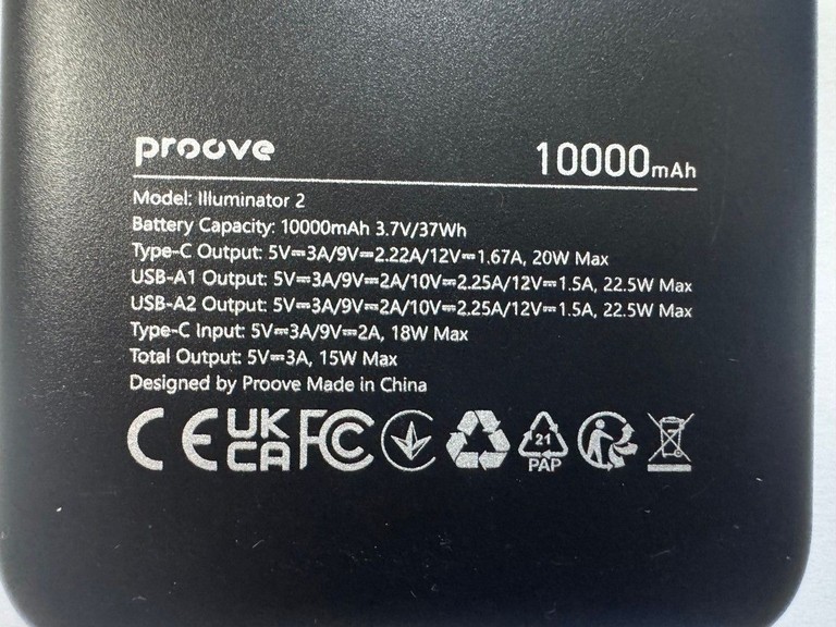 Оголошення Proove illuminator 2 22.5w 10000mah Б/У