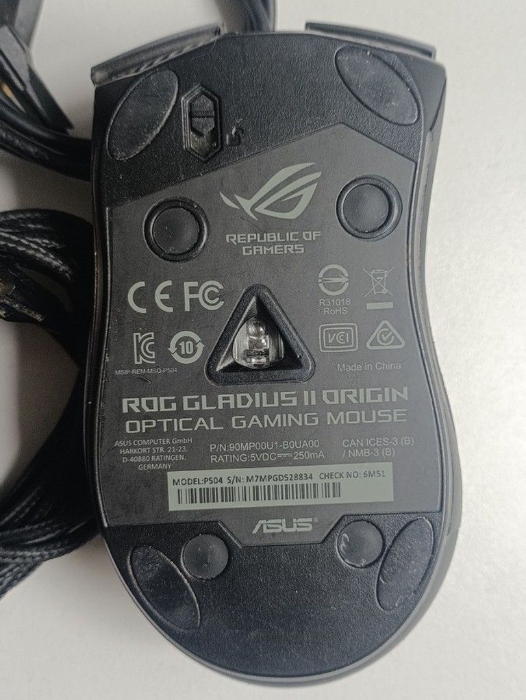 Asus ROG Gladius II Origin Black (90MP00U1-B0UA00) Код:01-201066065. Зображення 5