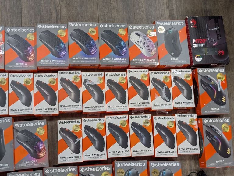 Миша. Лот мішок Steel Series 47 штук. Під відновлення. (Вживані) Код:null. Зображення 6