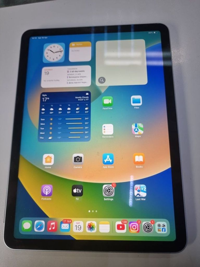Объявление Apple ipad air 2020 wi-fi 64gb Б/У