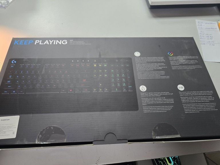 Дешево Logitech g213 prodigy rgb gaming keyboard ukr з ломбарду