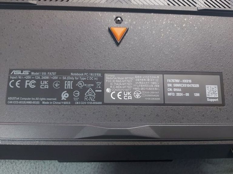 Asus 16/ryzen 7 7735hs ddr5/16gb ddr5/hdd *відсутній/ssd 512 gb/geforce rtx4060 8gb Код:01-200576839. Зображення 7