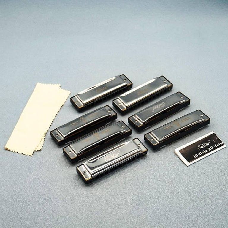 Акція. Набір, губна гармошка Eastar Major Blues, 7 тонол, CDEFGA Bb School Band (США) Нові! Код:null. Изображение 8