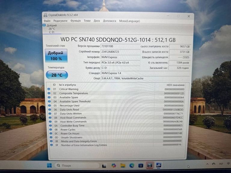 Acer 15/ryzen 5 7530u ddr4/16gb ddr4/hdd *відсутній/ssd 512 gb/*інтегрована Код:01-200612010. Изображение 12