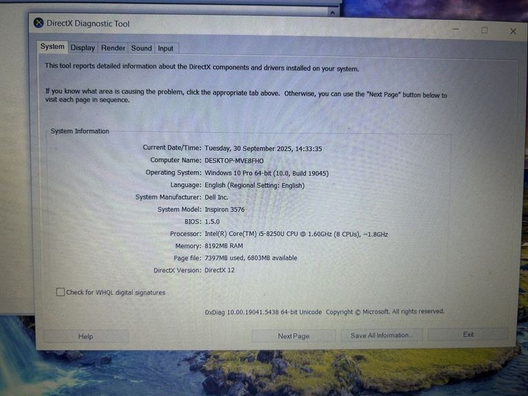 Объявление Dell 15/core i5 8250u ddr4/8gb ddr4/hdd *відсутній/ssd 256 gb/*інтегрована Б/У