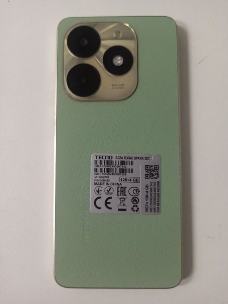 Оголошення Tecno spark 20c bg7n 4/128gb Б/У