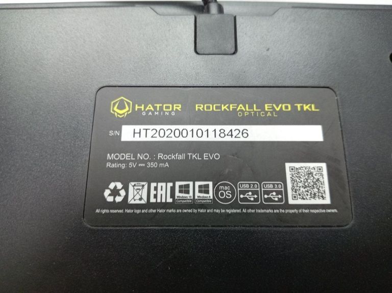 Дешево Hator rockfall evo tkl htk-630 з ломбарду