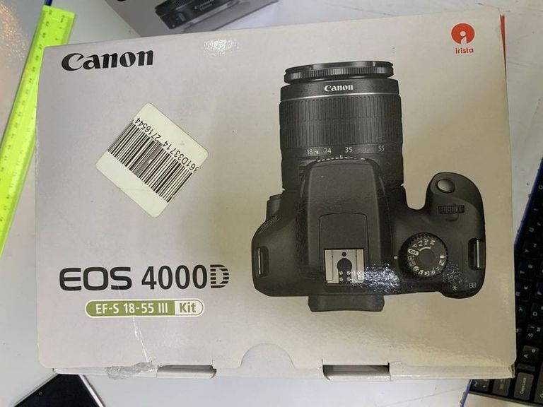 Объявление Canon eos 4000d + ef-s 18-55mm macro 0-25m 0,8ft Б/У