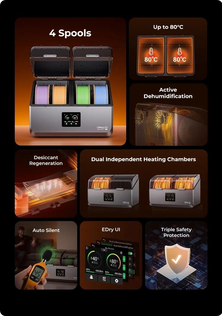 Creality SpacePi X4 Filament Dryer Код:null. Зображення 11