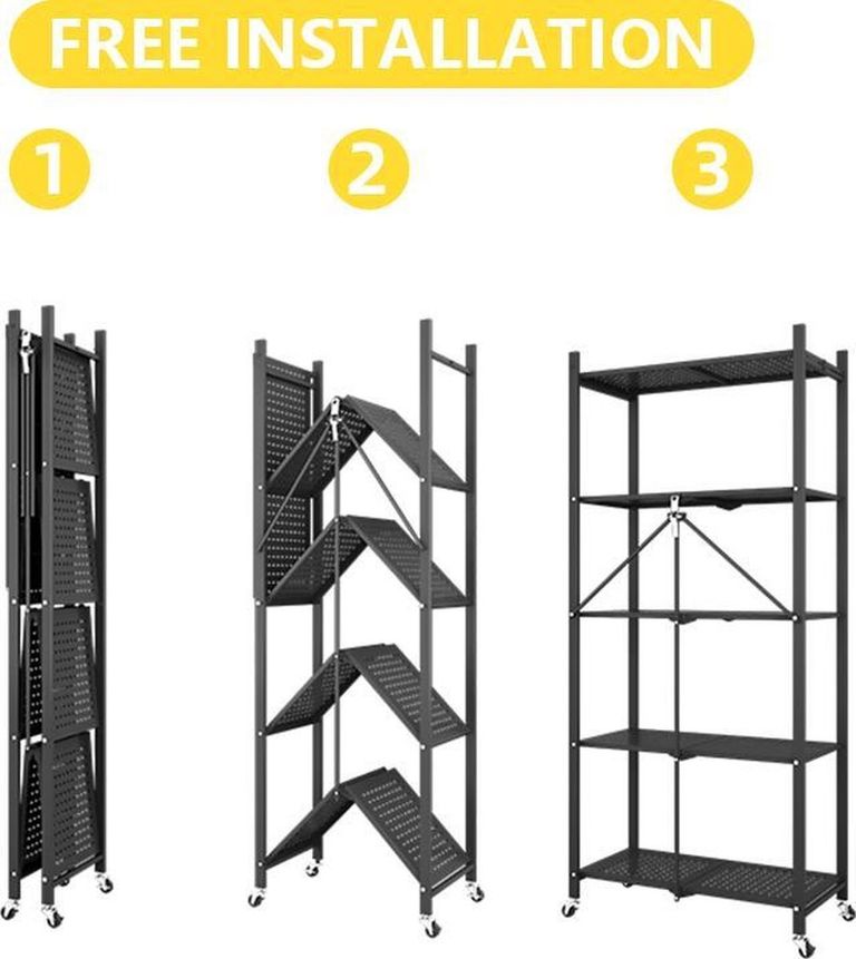 Дешиво Rack п'ятиярусний універсальний розкладний з нержавіючої сталі с ломбарда