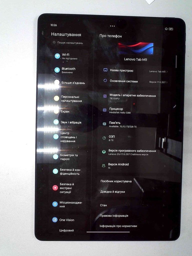 Оголошення Lenovo tab k11 tb330fu 8/128gb Б/У