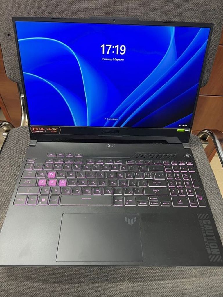 Купити Asus TUF Gaming A15 FA507NUR Jaeger Gray (FA507NUR-LP052, 90NR0JP8-M004R0) Б/У