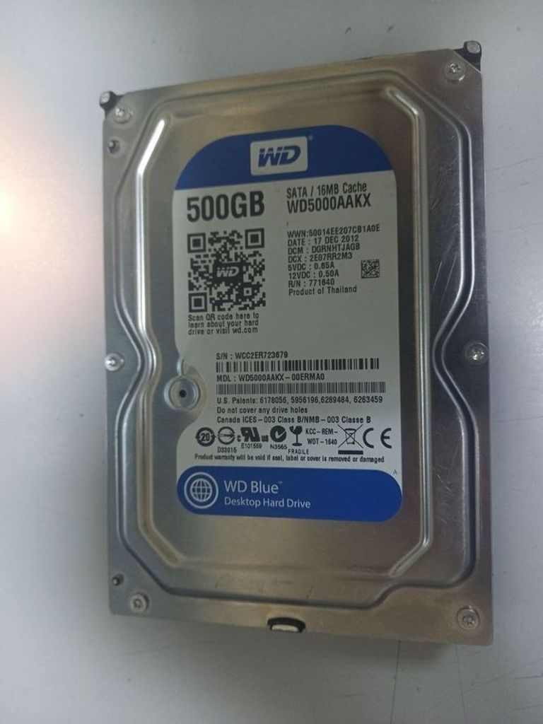 Купити Wd Blue 500 GB (WD5000AZLX) Б/У