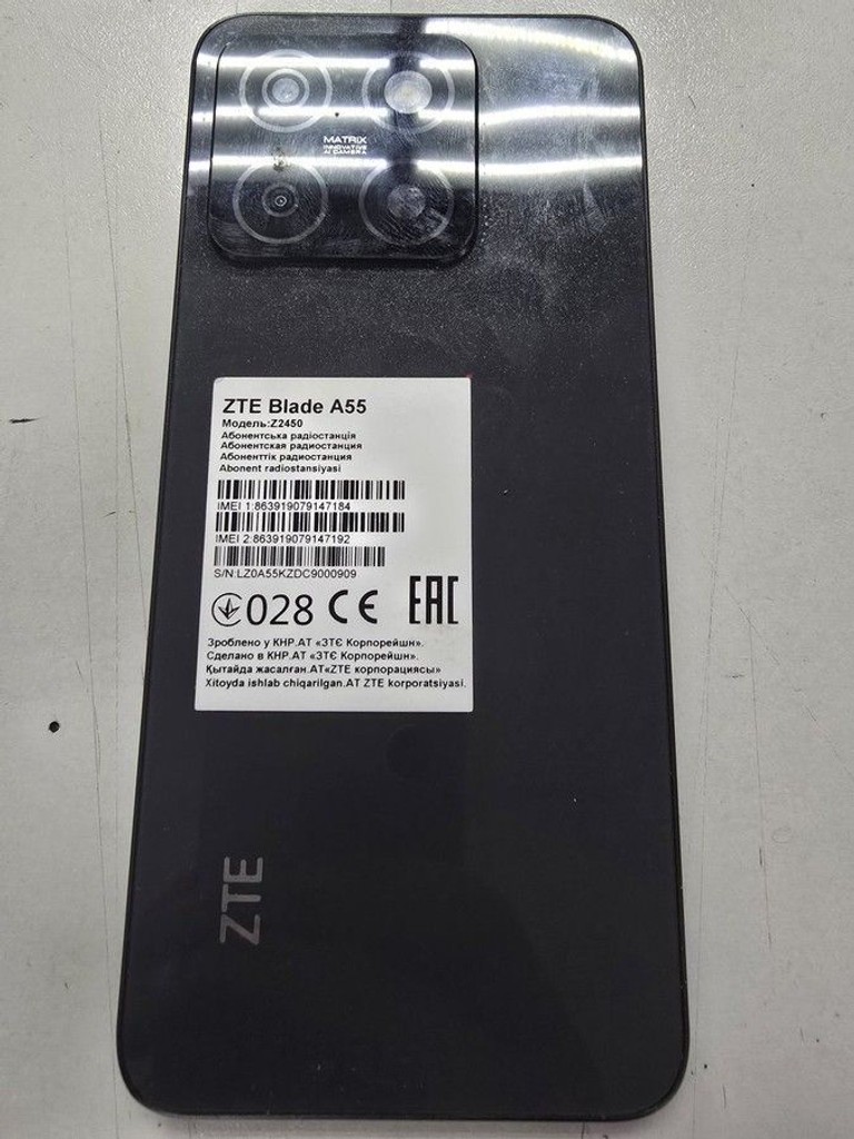 Дешиво Zte Blade A55 4/128GB Blue с ломбарда