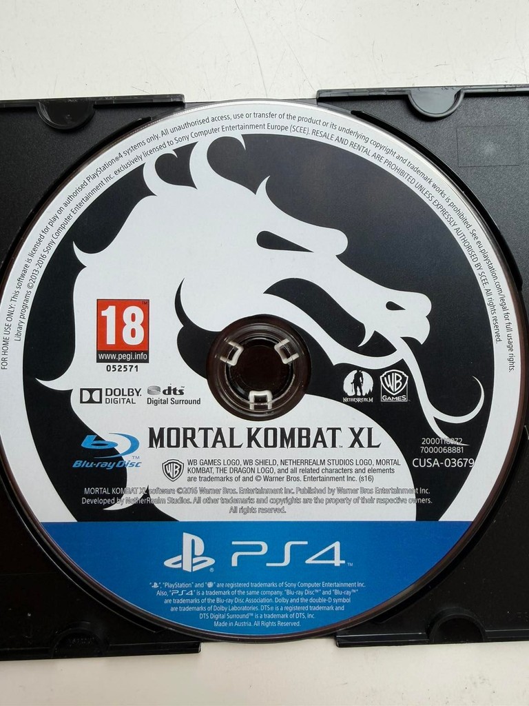 Оголошення Mortal Kombat XL для PS4 Б/У