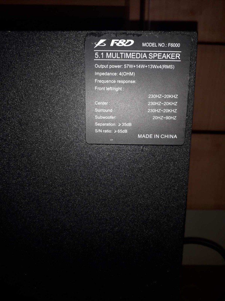 Купити F&D f-6000 Б/У