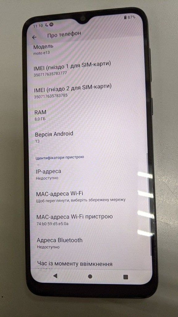 Дешиво Motorola moto e13 8/128gb xt2345-3 с ломбарда