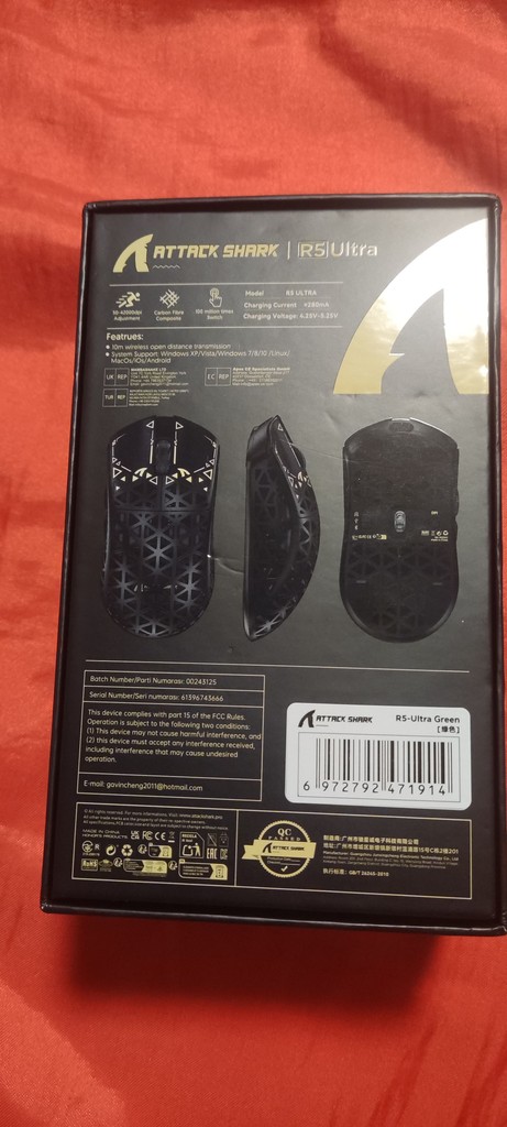 Attack shark R5 Ultra Green Код:null. Зображення 9