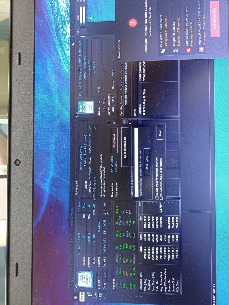 Купити Lenovo 14/core i5-4300u ddr3/8gb ddr3/hdd 500 gb/ssd *відсутній/*інтегрована Б/У