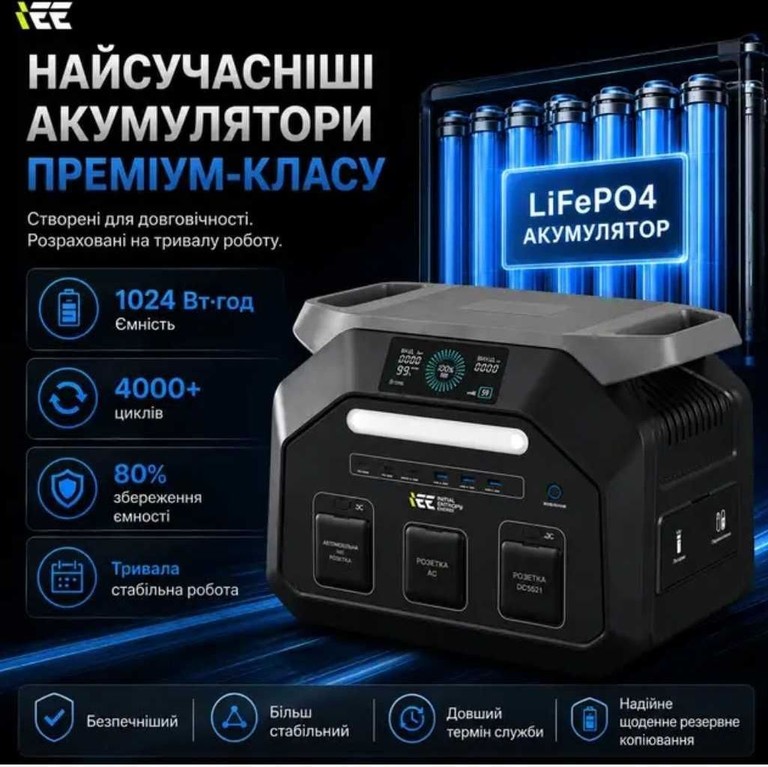 IEE P1800 1800W 1024Wh LiFePO4 Нова Код:null. Зображення 12
