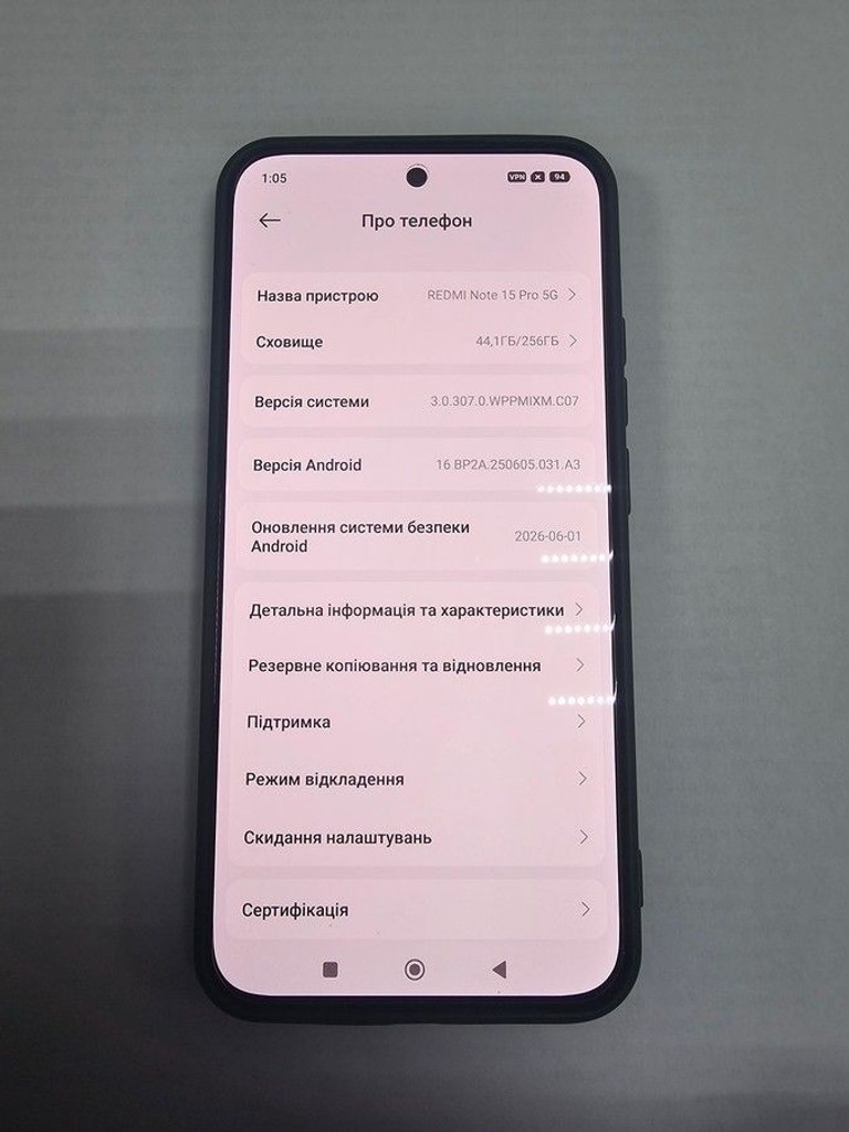 Купить Xiaomi Redmi Note 15 Pro 5G 8/256GB Glacier Blue Б/У