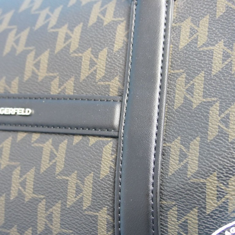 Karl Lagerfeld Ikon Monogram Коричнева B1W30252 кросбоді. Код:null. Изображение 9
