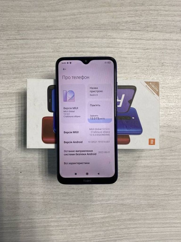 Купити Xiaomi Redmi 8 4/64GB Blue Б/У