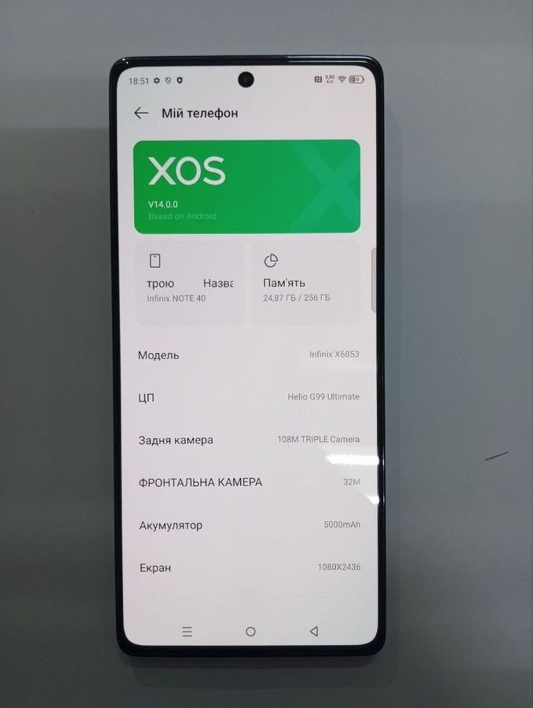 Купить Infinix note 40 8/256gb Б/У