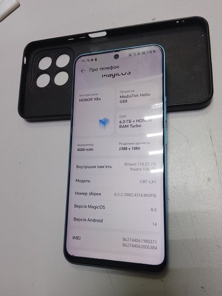 Объявление Honor x8a 6/128gb Б/У