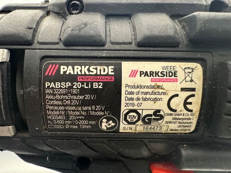 Parkside pabsp 20 li b2 1акб 2ah зп Код:01-200804206. Зображення 5