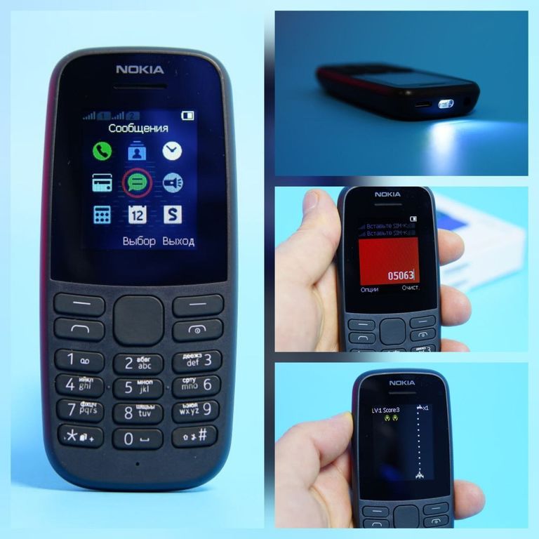 Nokia 105 Single Sim Black Код:null. Зображення 4
