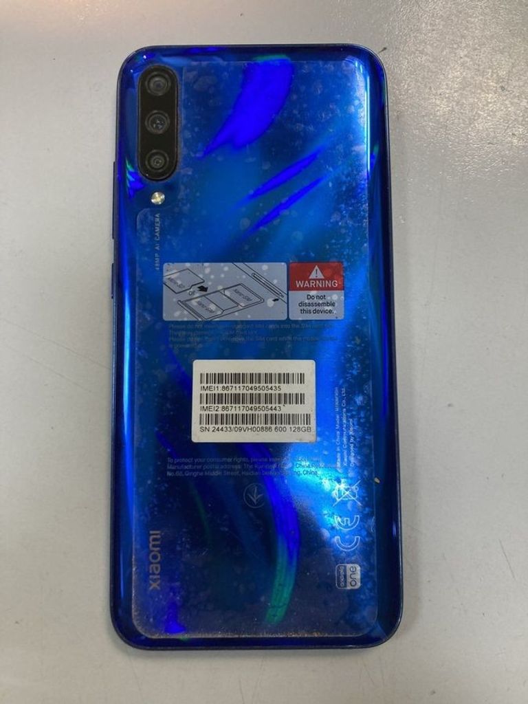 Оголошення Xiaomi Mi A3 4/128GB Blue Б/У