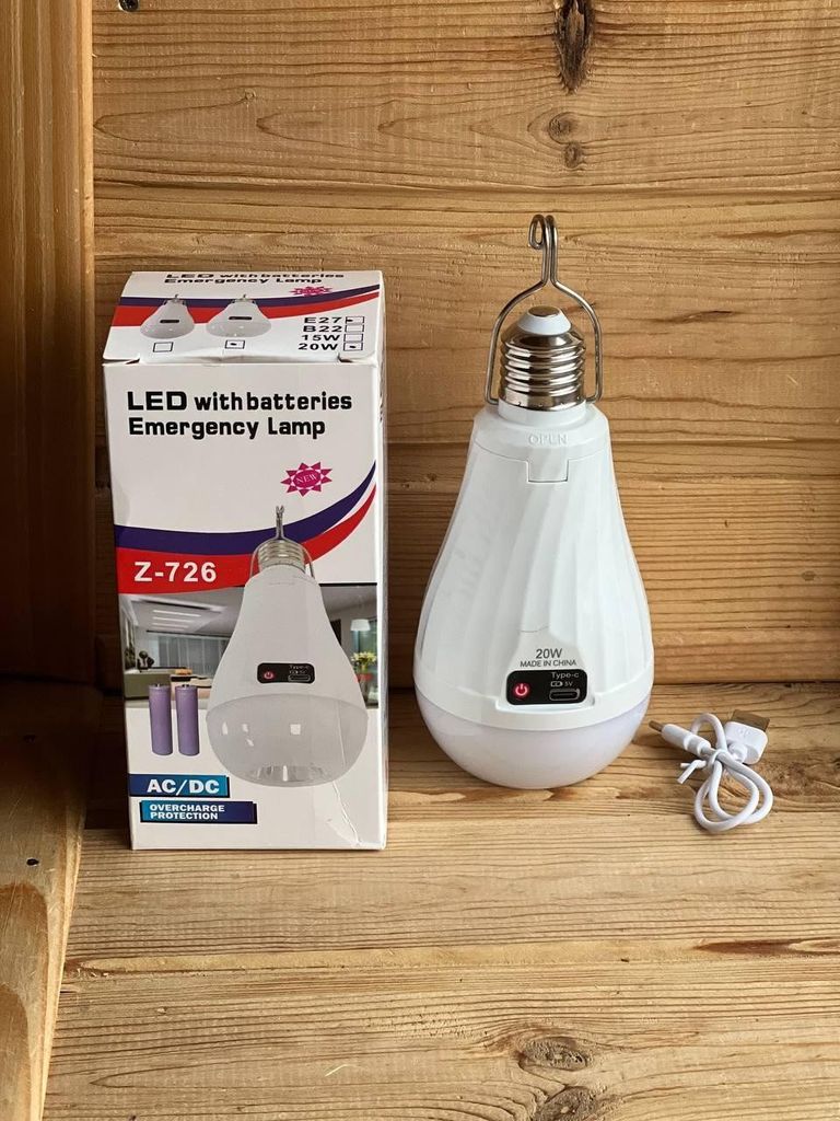 Купити 2x18650 Z-726 цоколь E27 TYPE C Б/У