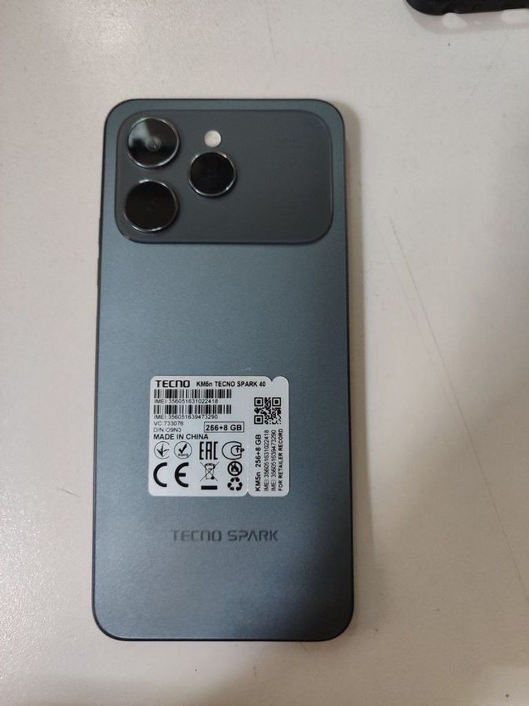 Оголошення Tecno Spark 40 Pro+ 8/256GB Nebula Black (4894947096334) Б/У