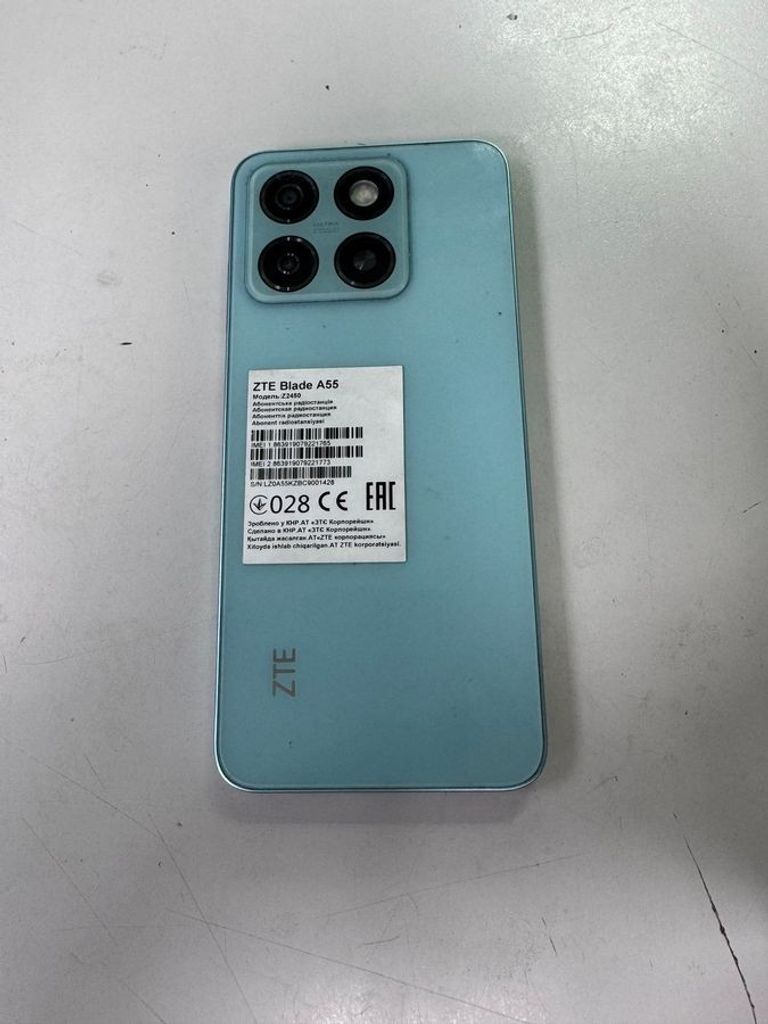 Оголошення Zte Blade A55 4/128GB Blue Б/У