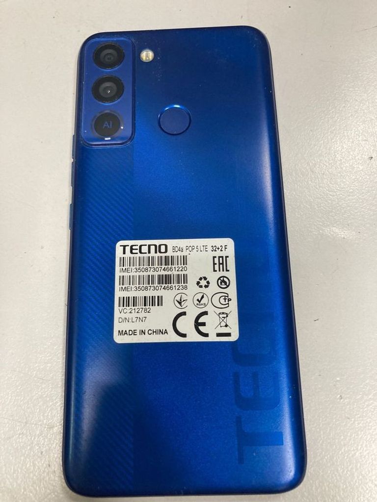 Оголошення Tecno pop 5 lte bd4a 2/32gb Б/У